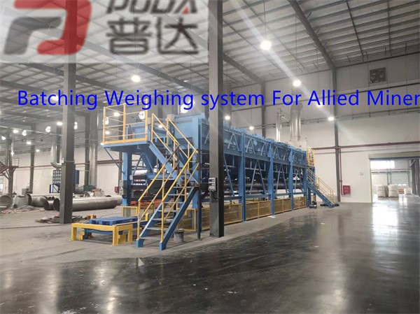 Quartz sand batching system 8